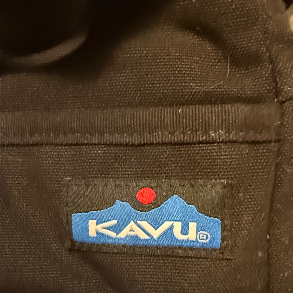 KAVU Black Purse with Checkered Strap - Picture 2 of 4